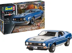 Revell 67699Model Set `71 Mustang Boss 351 Bausatz 1:25 inkl. Pinsel, Aqua-Farben und Kleber