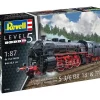 Revell 62168Model Set Schnellzuglokomotive S3-6 BR18 Tender Bausatz 1:87 inkl. Kleber, Pinsel und Farben
