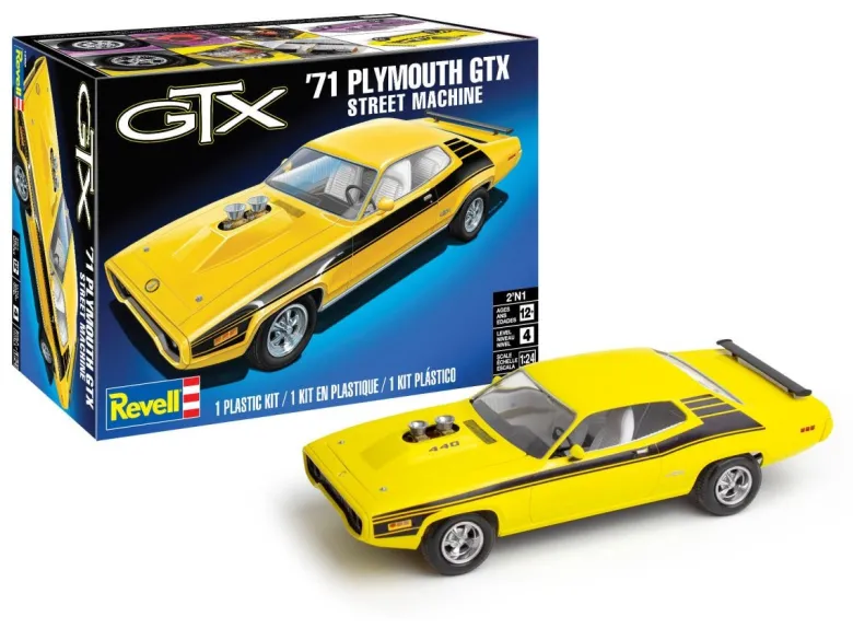 Revell 14588'71 Plymouth GTX Street Machine, Modellbausatz 1:24