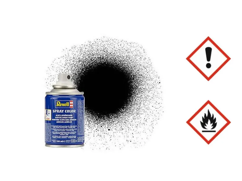 Revell 34302Spray Color schwarz, seidenmatt 100ml