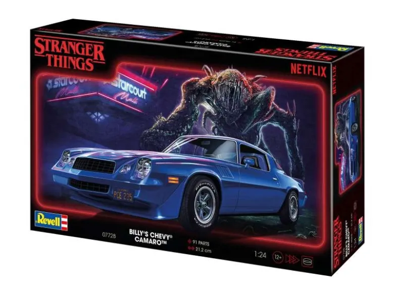 Revell 07728'Stranger Things' Billy's Chevy Camaro Z/28, Bausatz 1:24
