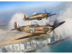 Revell 03771Supermarine Spitfire Mk.Ia & Hawker Hurricane Mk.I, Bausatz 1:144