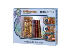 Revell 00543Tiny Adventures - Bridgerton 'Into the Light' Book Nook - Miniaturwelt aus Holz zum Zusammenbauen