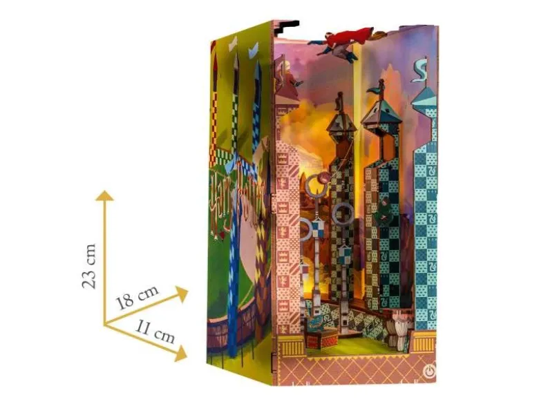 Revell 00532Tiny Adventures - Harry Potter 'Quidditch Field' Book Nook - Miniaturwelt aus Holz zum Zusammenbauen