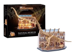 Revell 00619Tiny Adventures - Natural Museum 'Brachiosaurus' Book Nook - Miniaturwelt aus Holz zum Zusammenbauen