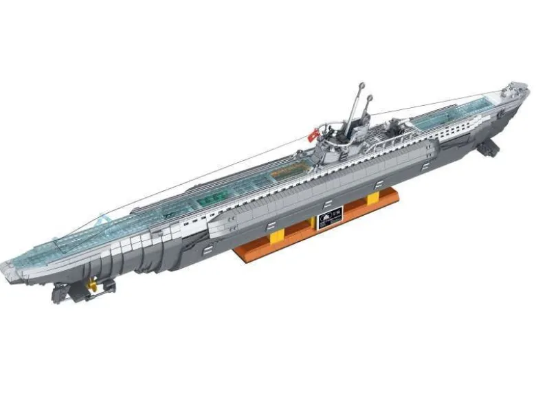 Revell 00960U-Boot 'Das Boot' - Brick System Klemmbaustein Set 1:56 6608 Teile länge 120cm