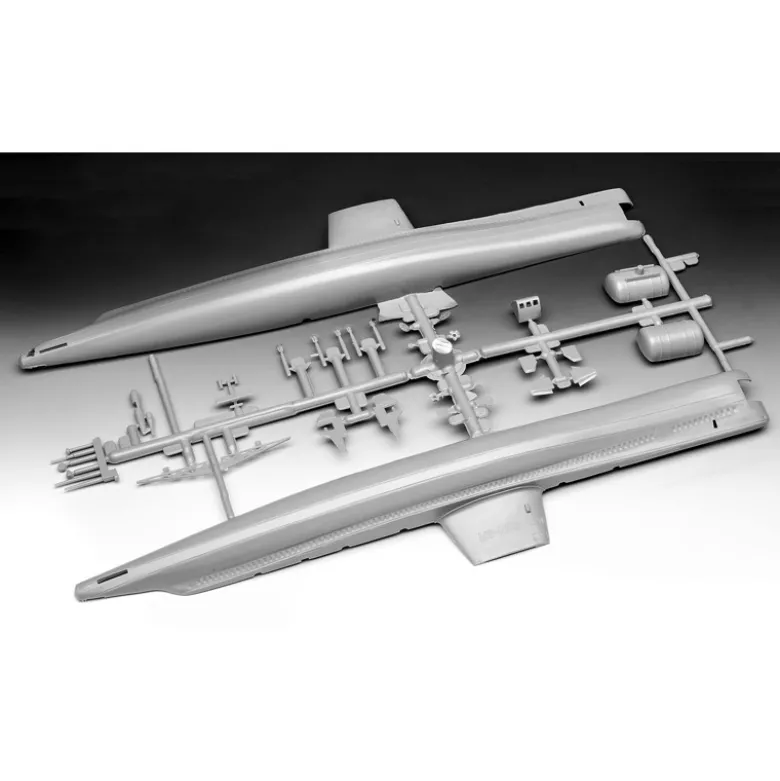 Revell 65184U.S.S. Nautilus, Modellbausatz mit Basiszubehör 1:305 inkl. Farben, Pinsel und Kleber