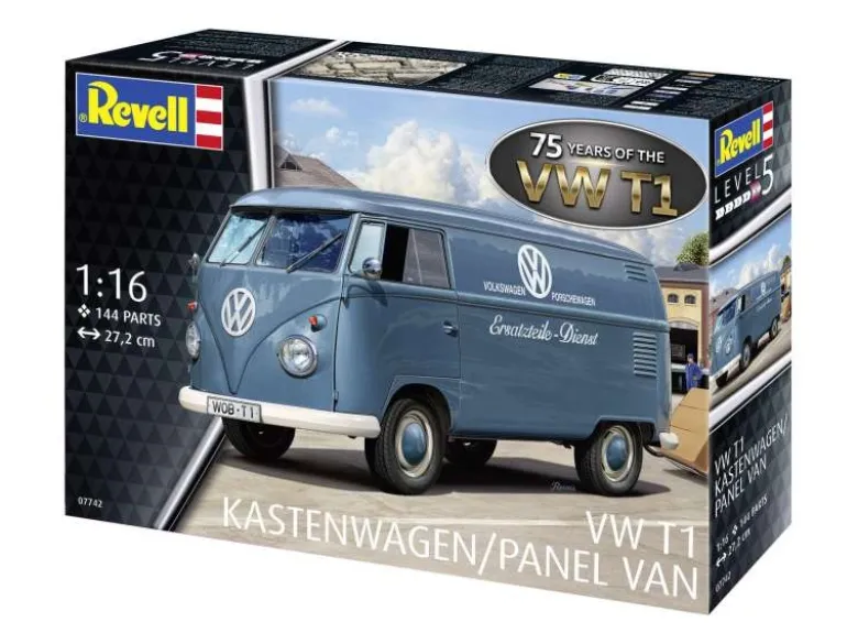 Revell 07742VW T1 Panel Van - 75 Years of the VW T1 Bausatz 1:16