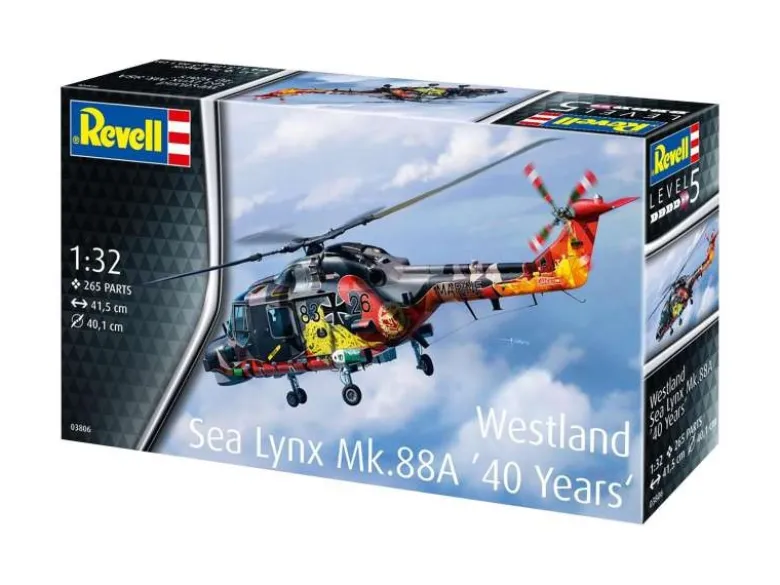 Revell 03806Westland Sea Lynx Mk.88A '40 Years Special Edition' Bausatz 1:32