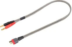 REVTEC GF-1207-030-BLadekabel T-Stecker (Deans), 400mm Silikonkabel flach