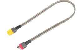REVTEC GF-1205-030-BLadekabel XT60 Buchse auf Deans Stecker, 400mm Silikon flach