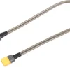 REVTEC GF-1205-011-BLadekabel XT60 Buchse auf XT60 Stecker, 400mm Silikon flach