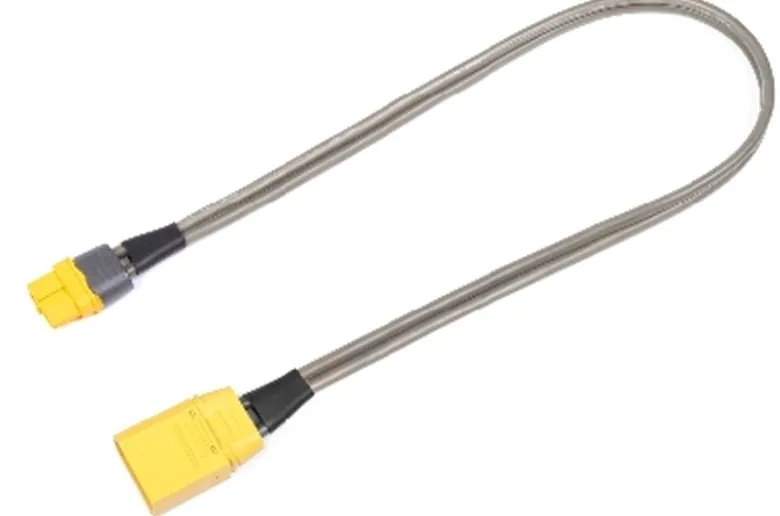 REVTEC GF-1205-012-BLadekabel XT60 Buchse auf XT90 Stecker, 400mm Silikon flach