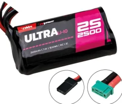 robbe 7416RO-POWER ULTRA LiIo 2500MAH 7,4V 10C 18650 Empfängerakku