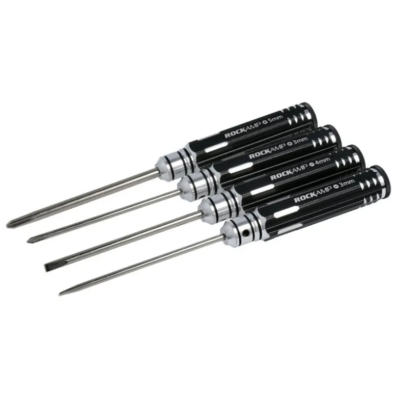 Rockamp RA50302Schraubendreher Kreuz & Schlitz Set -3.0/-4.0/+3.0/+5.0