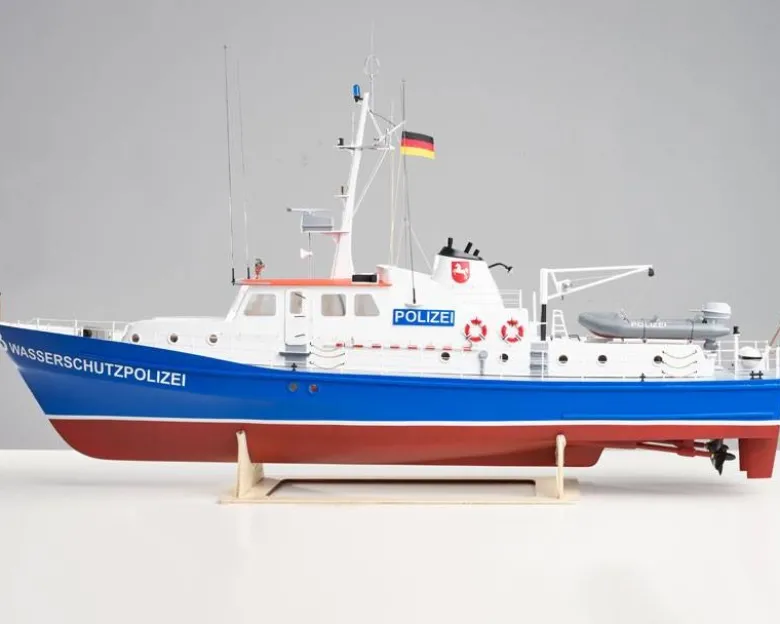 romarin by Krick ro1000Polizeiboot W3 Baukasten 1:25 mit Beschlagsatz