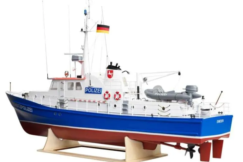 romarin by Krick ro1000Polizeiboot W3 Baukasten 1:25 mit Beschlagsatz