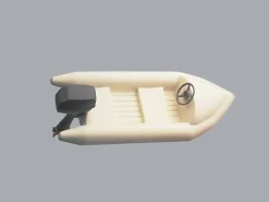 romarin by Krick ro1577Schlauchboot mit Außenbordmotor-Atrappe 1:25