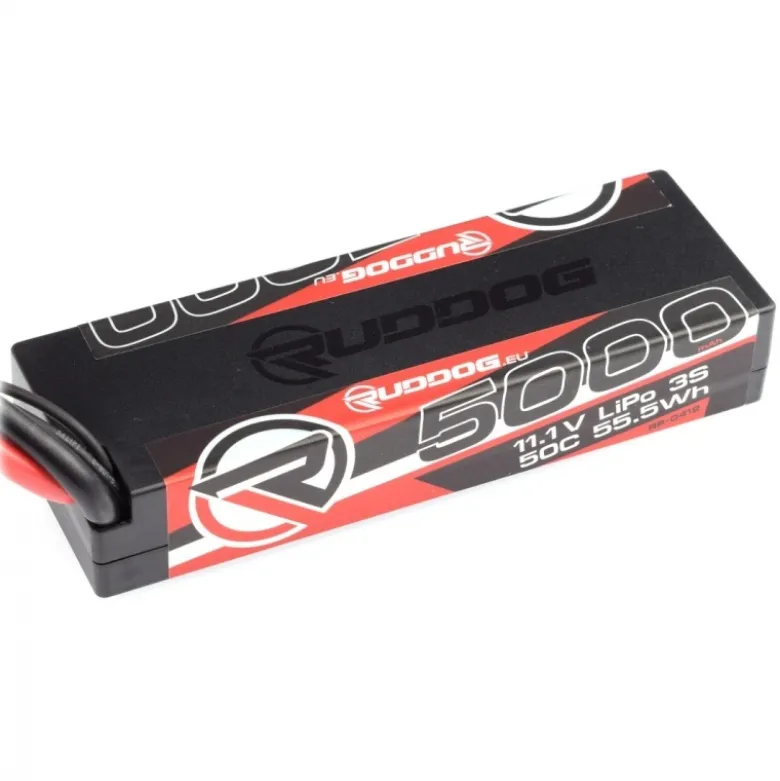 RUDDOG RP-0412LiPo Akku 3S 5000mAh 50C 11,1V Hardcase - XT60 standard 2S Bauform höhe 25mm !