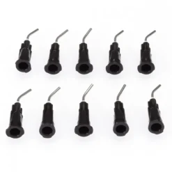 RUDDOG RP-0287Metall Klebespitzen abgewinkelt, schwarz (10)