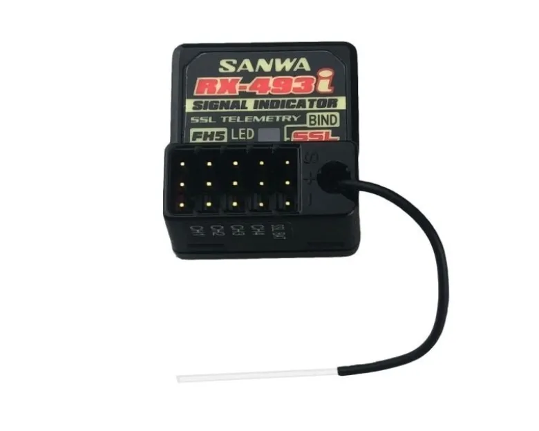Sanwa 101A32671AMT-5 PC 4-Kanal Fernsteuerung 2.4GHz inkl. RX-493i Empfänger