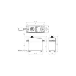 Savöx SC-0251MG+SC-0251MG+ Metallgetriebe Digital Servo 0,18sek / 16kg