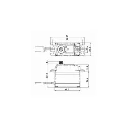 Savöx SC-1268SG+SC-1268SG+ Hochvolt Digital Servo mit Softstart
