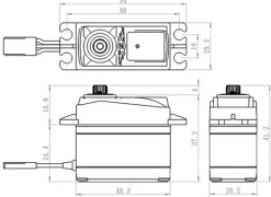 Savöx SH-1290MG+SH-1290MG+ High Speed Digital Servo 0,05sek / 5kg Softstart