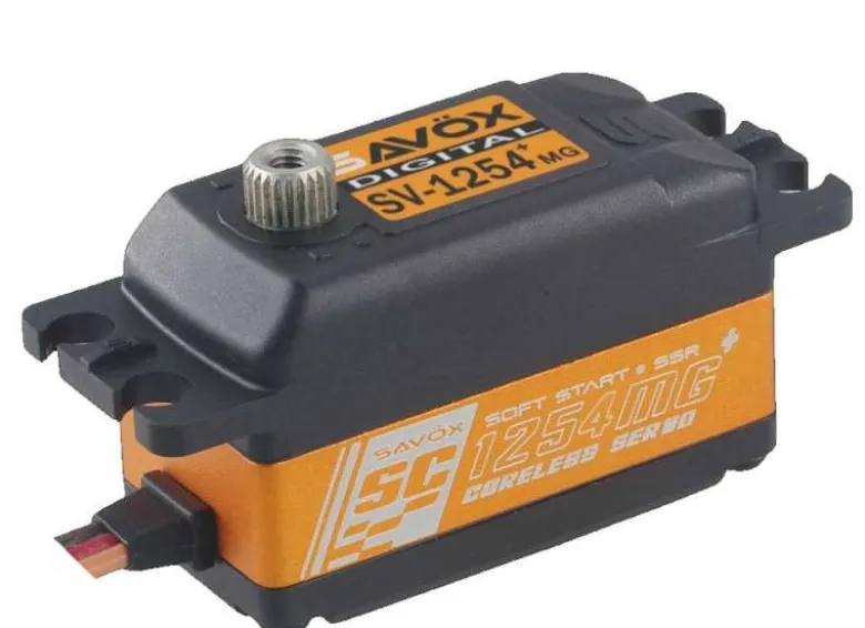 Savöx SV-1254MG+SV-1254MG+ Low Profile Coreless Digital Servo 15kg/0,085sek Neue + Version mit Softstart