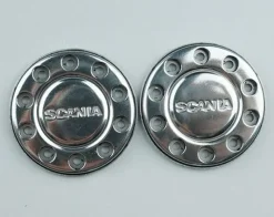 ScaleClub 50214Edelstahl Nabendeckel Scania für Eurofelgen 1/14 Truck (2)