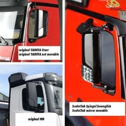 ScaleClub 501611:14 Spiegelhalter aus Metall anklappbar für Tamiya Arocs