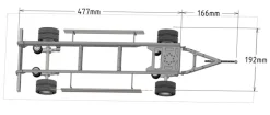 Scale-parts SP-03-01-0202 Achsen 1/14 Anhängerfahrgestell v2