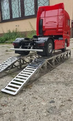 Scale-parts SP-04-01-035Edelstahl Rampe 400mm für 1:14 Tamiya Trucks