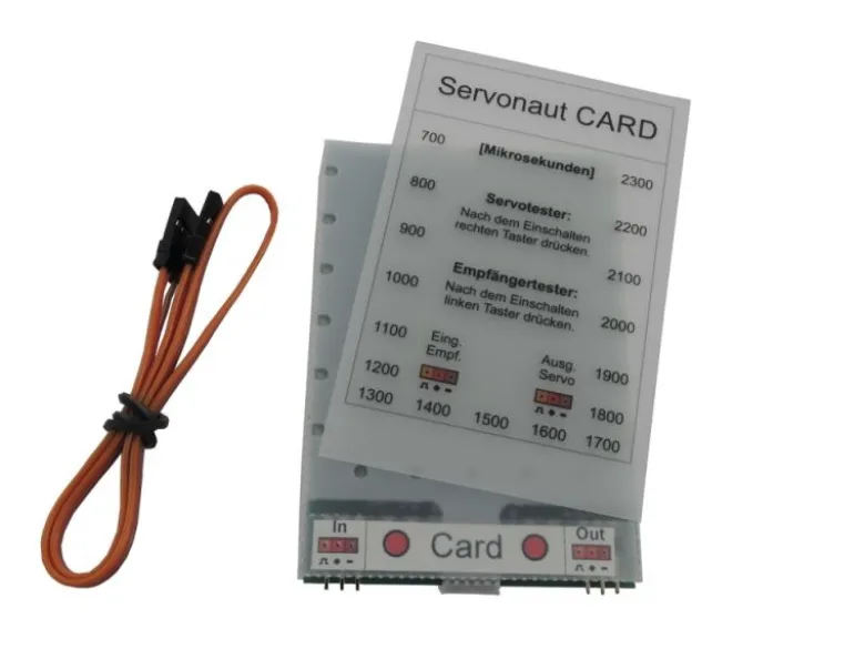 Servonaut CardProgrammierkarte inkl. Servotester und Empfängertester
