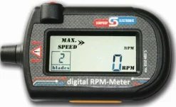 Simprop electronic 0104825Digitaler Drehzahlmesser für 2-9 Blatt Luftschrauben