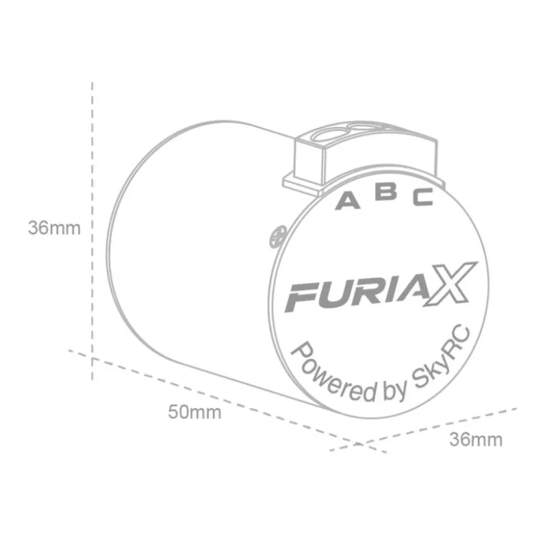 SkyRC SK400035-05FuriaX Supa 3650 5400kV Brushless Motor 1:10