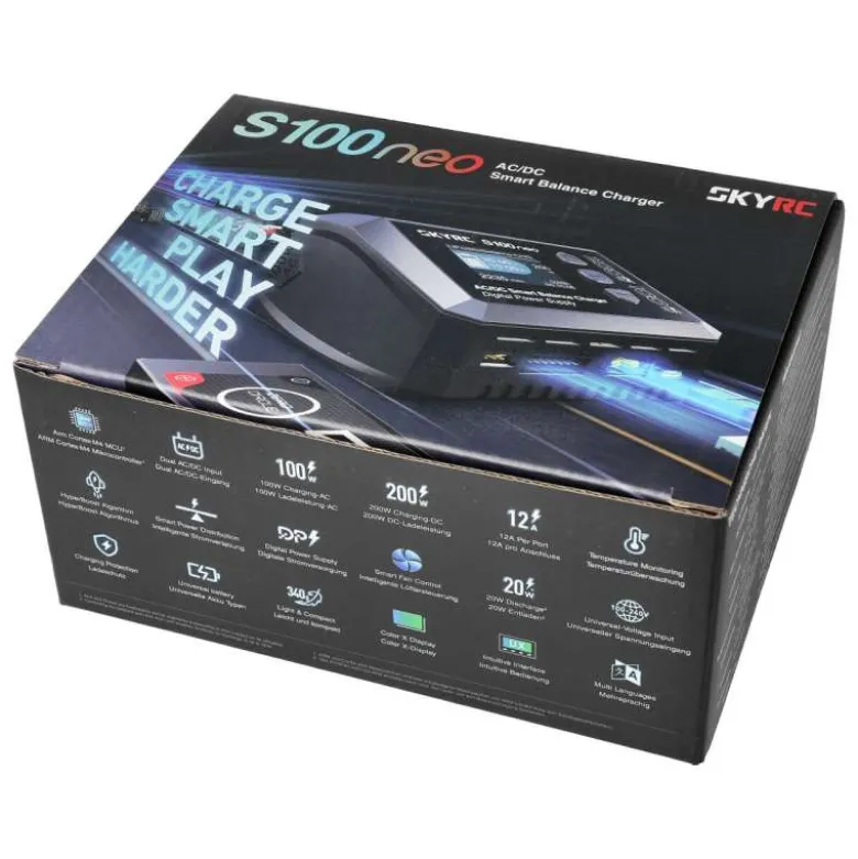 SkyRC SK100202-01S100 Neo LiPo 1-6s 10A 100W AC/DC Ladegerät