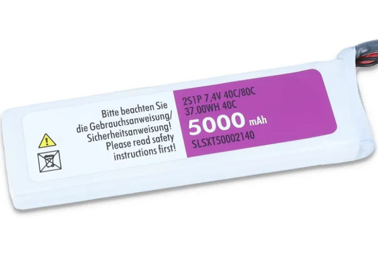SLS SLSXT50002140XTRON LiPo Akku 5000mAh 2S1P 7,4V 40C/80C