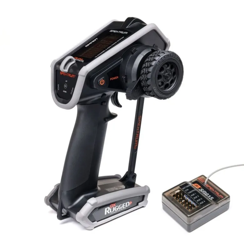 Spektrum SPM6220DX Rugged+ 12-Kanal DSMR+ Fernsteuerung mit SR615 Empfänger