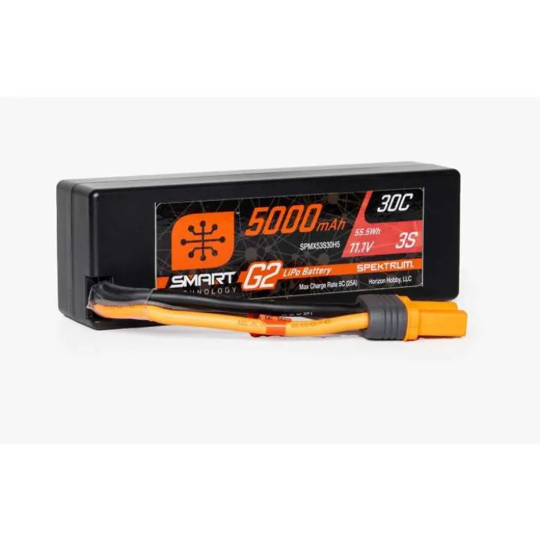 Spektrum SPMX53S30H5Smart G2 LiPo Akku 3S 5000mAh 30C 11,1V, Hardcase IC5