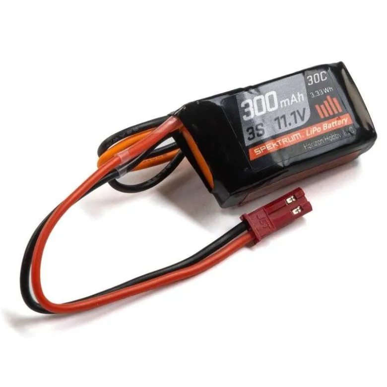 Spektrum SPMX3003SJ30LiPo Akku 11.1V 300mAh 3S 30C - JST für UMX 3S Flugmodelle