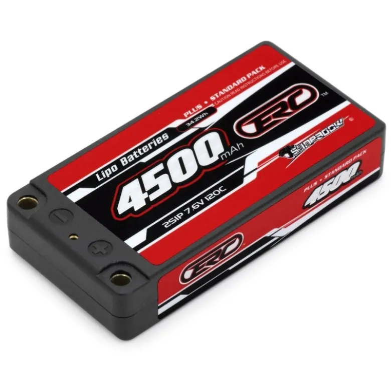 Sunpadow SW280627Li-Po Akku 2S 7,6V 4500mAh 120C HV Hard 5mm Shorty LCG