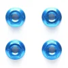 Tamiya 42143Alu Mutter 4mm geriffelt blau