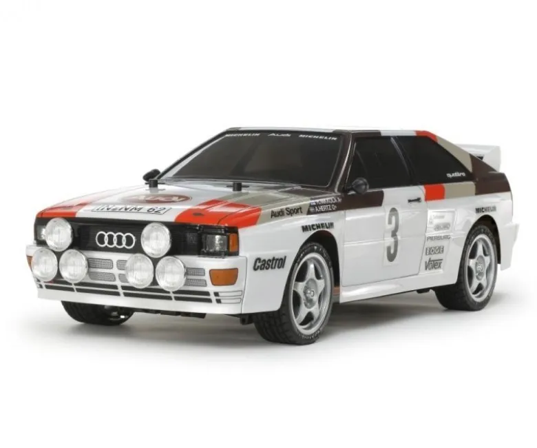 Tamiya 58667Audi Quattro A2 1/10 On-Road Fahrzeug 4WD TT-02 Bausatz