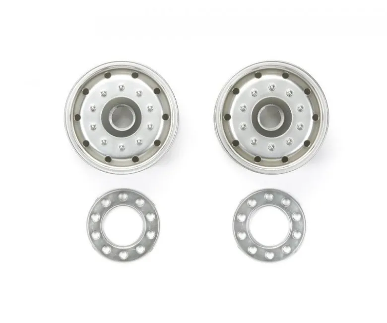 Tamiya 565201:14 Aufliegerfelge 30mm (2) Chrom matt