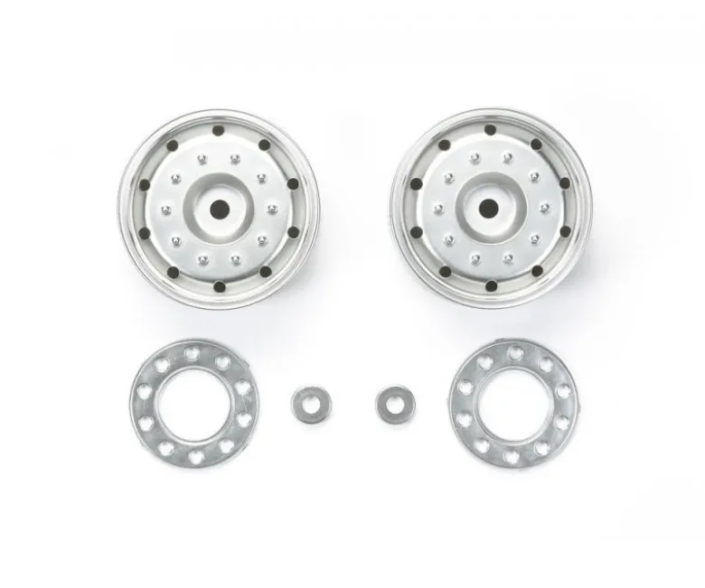 Tamiya 565191:14 Aufliegerfelge 30mm 6K (2) Chrom matt