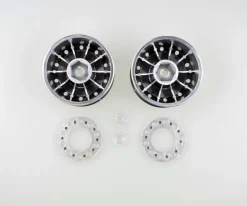 Tamiya 565191:14 Aufliegerfelge 30mm 6K (2) Chrom matt