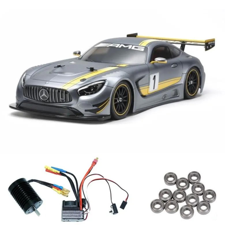 Tamiya 58639BLMercedes-AMG GT3 (TT02) 1:10 Kit Brushless-Edition mit Lager