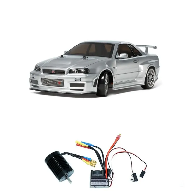 Tamiya 58605BLNISMO R34 GT-R Z-Tune TT-02 Drift Brushless-Edition