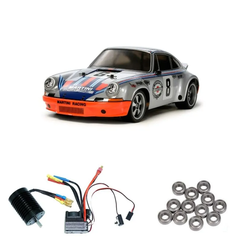 Tamiya 58571BLPorsche 911 Carrera RSR TT-02 Brushless-Edition + Kugellager